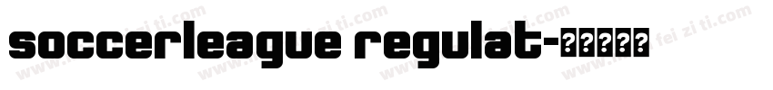soccerleague regulat字体转换